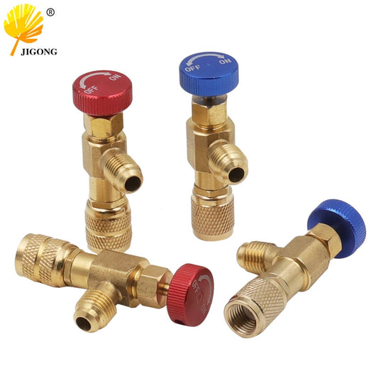 Air Conditioner plus Safety Liquid Valve R410 Refrigerant Vacuum Maintenance Switch R22 Detection Tool